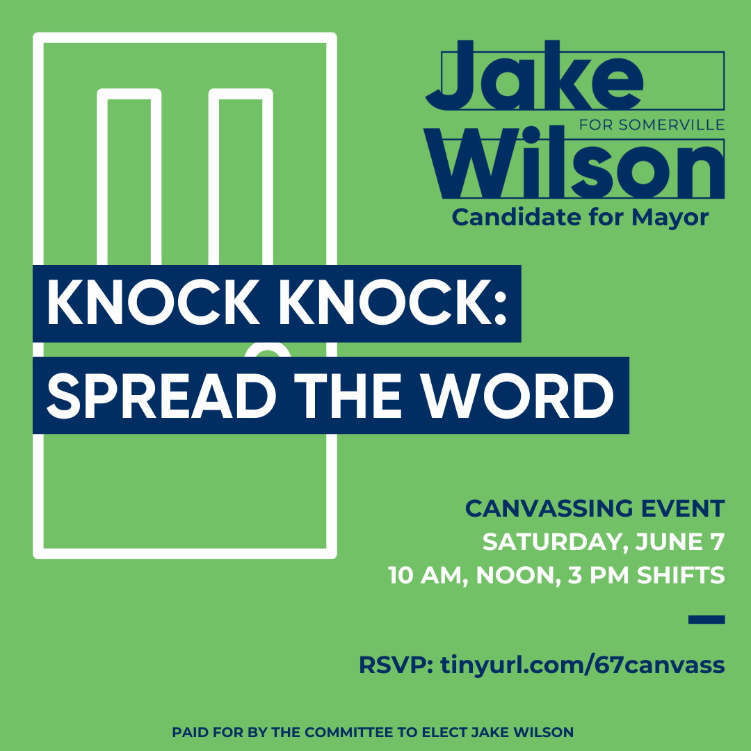 KNOCK KNOCK: Spread the Word | Canvassing Event Saturday June 7, 10 AM, Noon, 3 PM Shifts | RSVP: tinyurl.com/67canvass