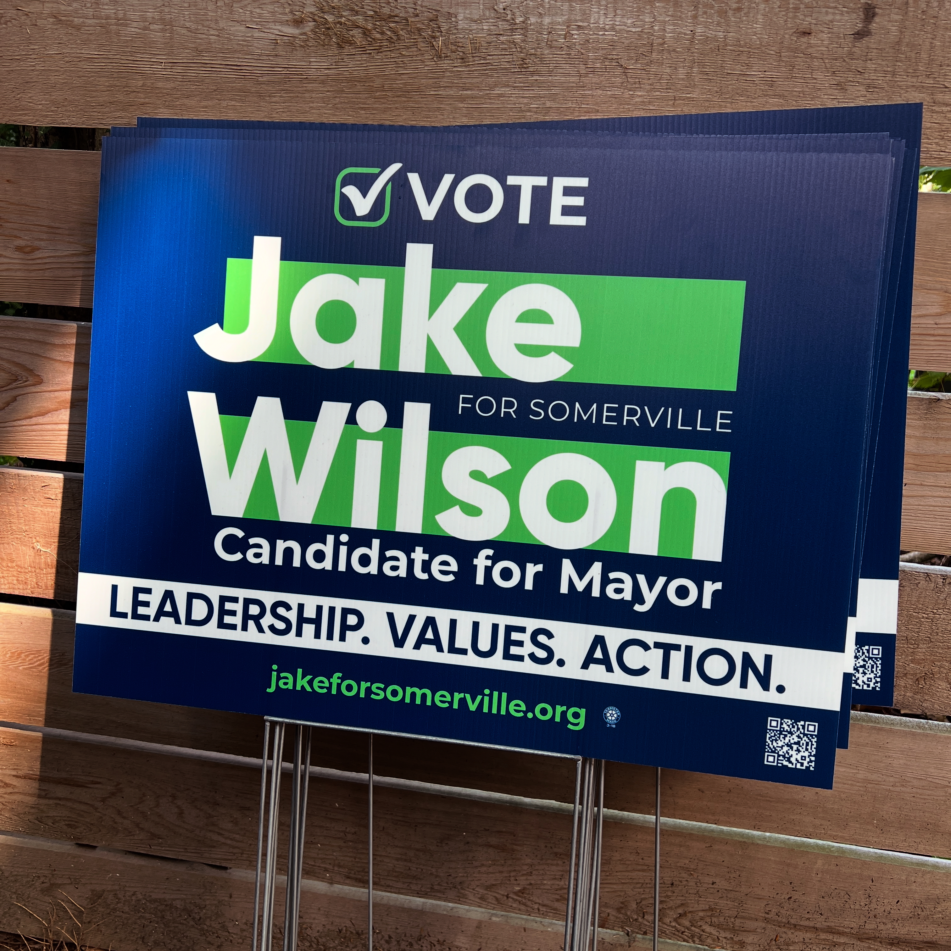 Jake for Mayor Yard signs
