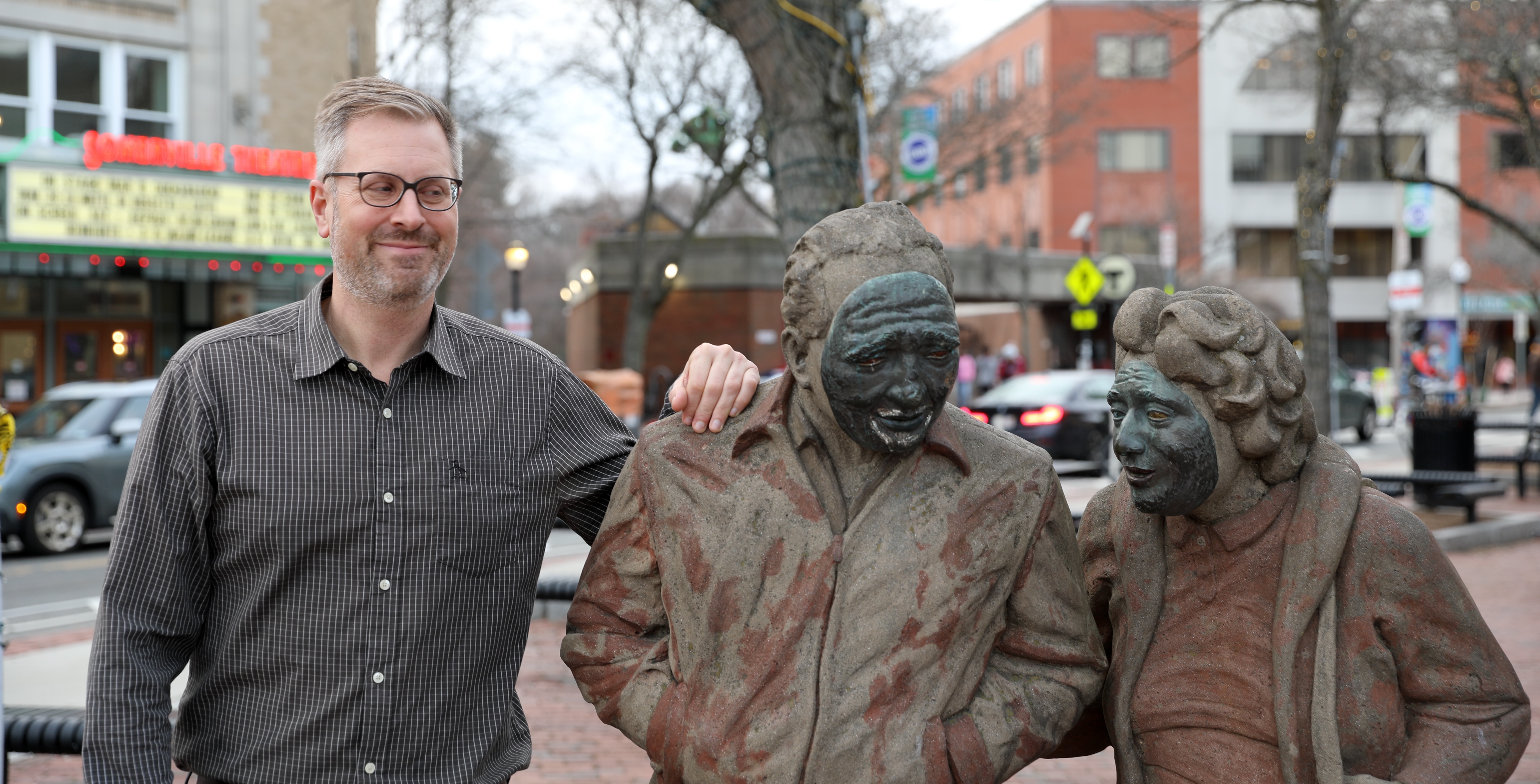 Jake in Statue Park Davis Square