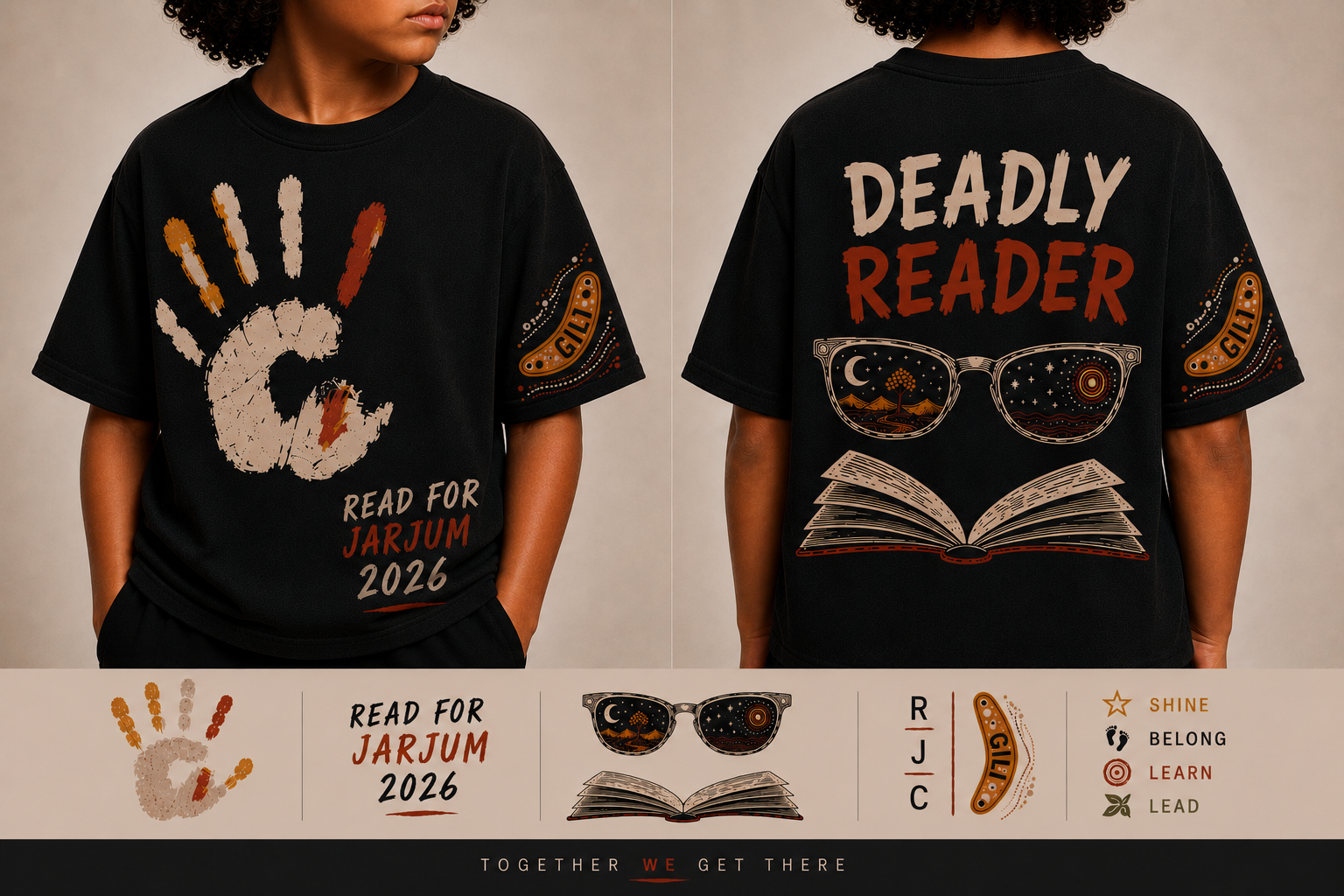 Read for Jarjum 2026 Deadly Reader T-shirts