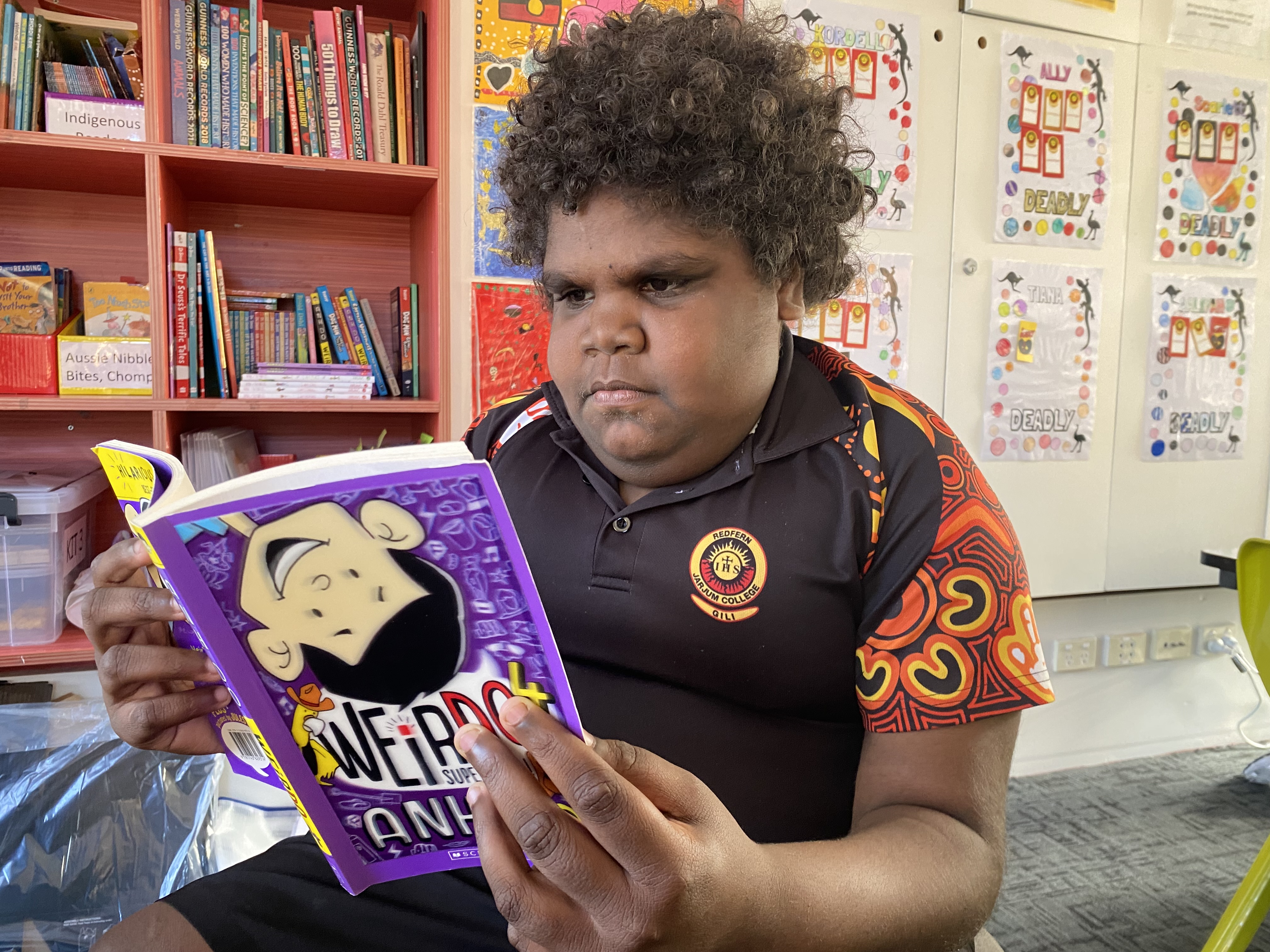 Jarjum students sharing stories during the 2026 reading challenge.