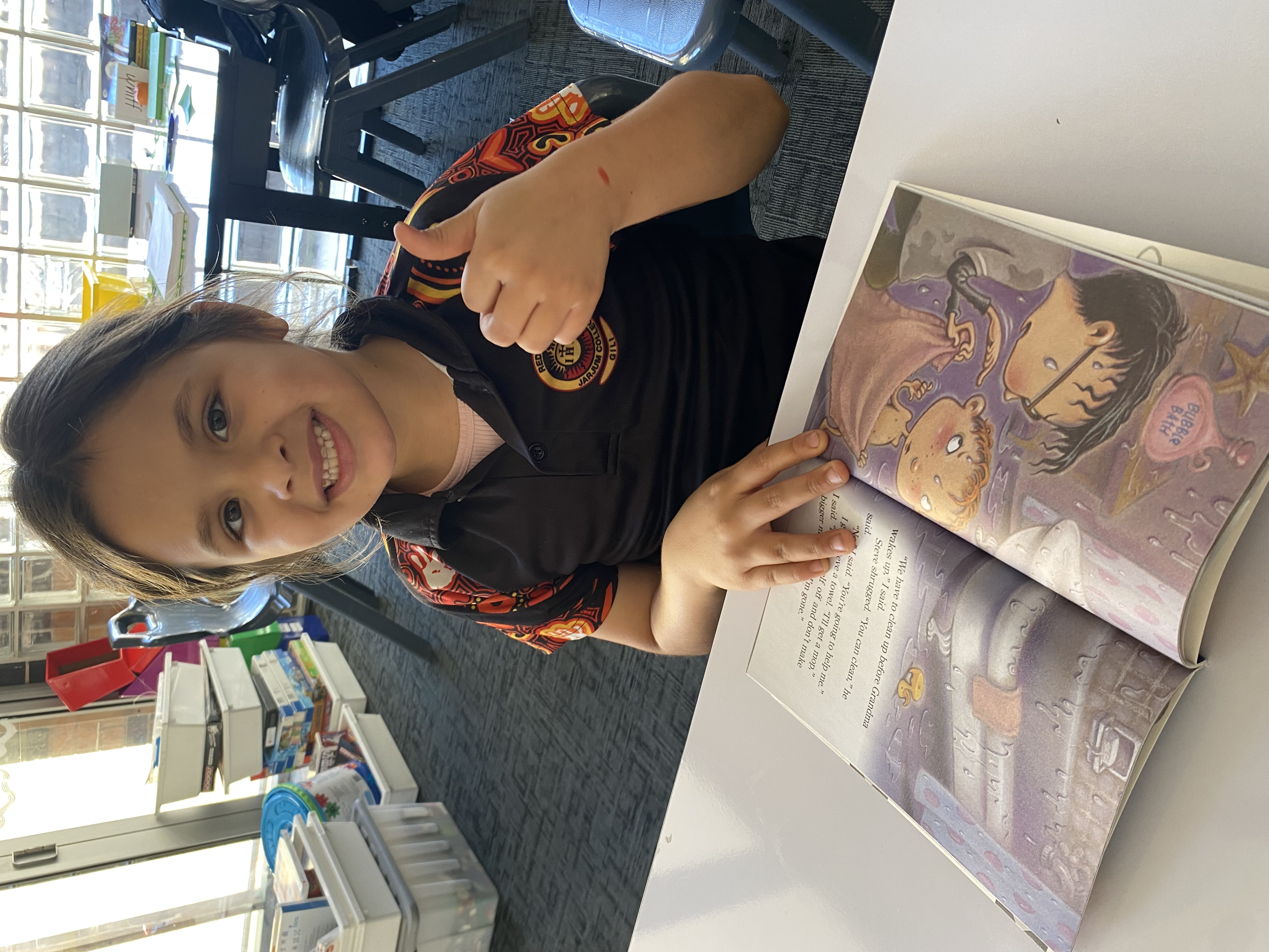 Students at Redfern Jarjum College reading together for Jarjum.
