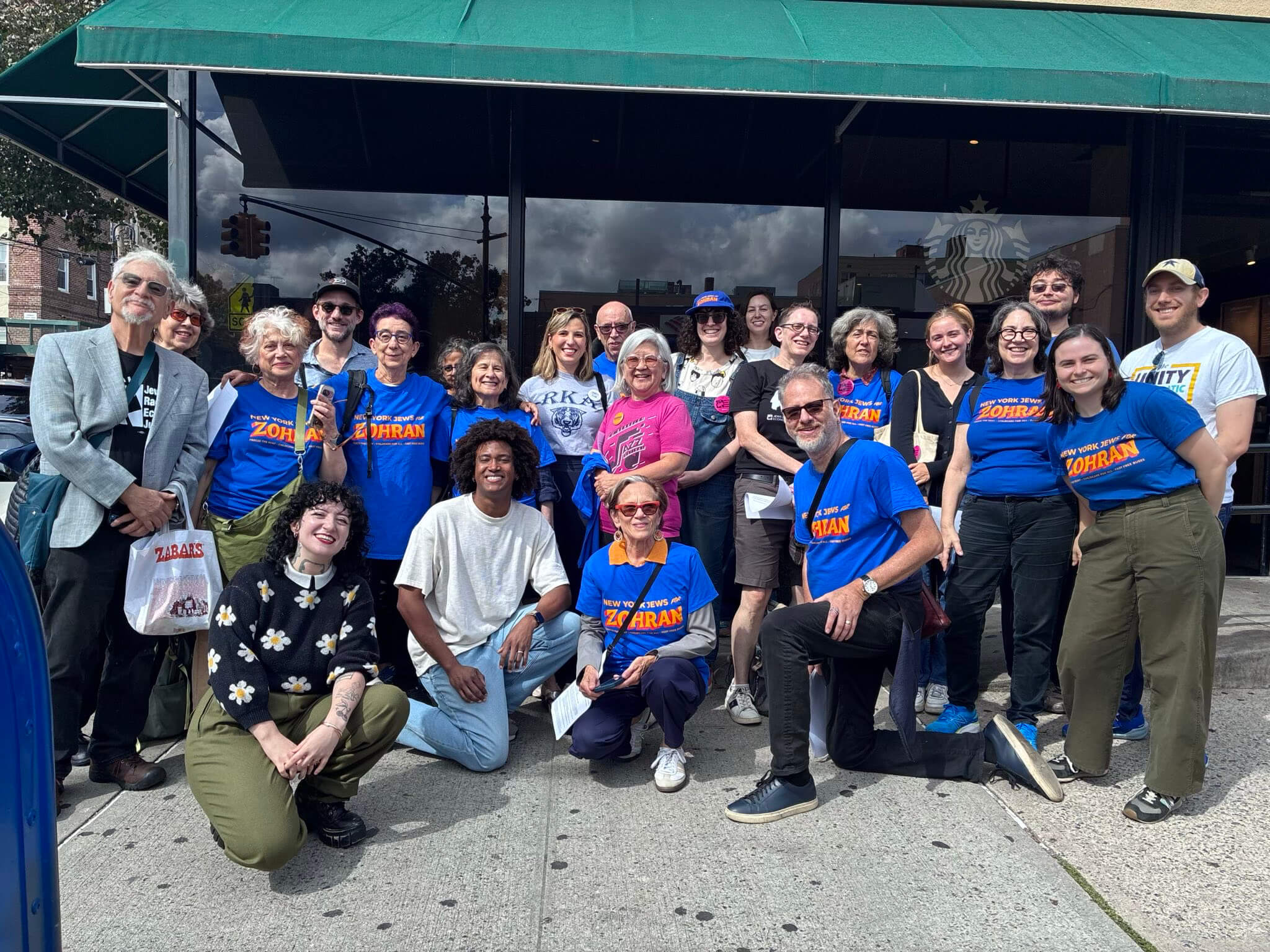 Jews for Zohran canvass with Bend the Arc, JFREJ, and Unity Dems