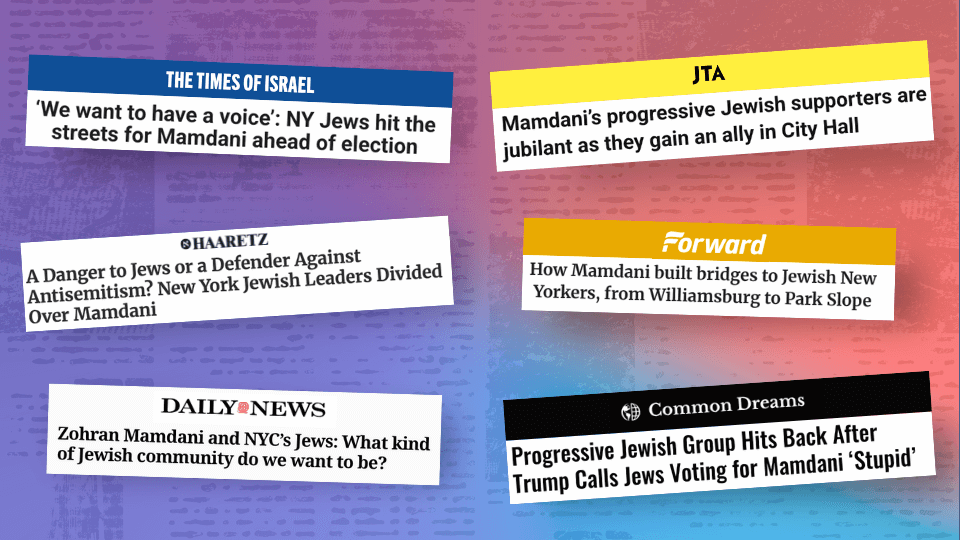 Jews for Zohran press hits