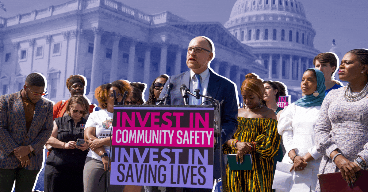 Rotating photos show Bend the Arc leaders taking action across the country.
