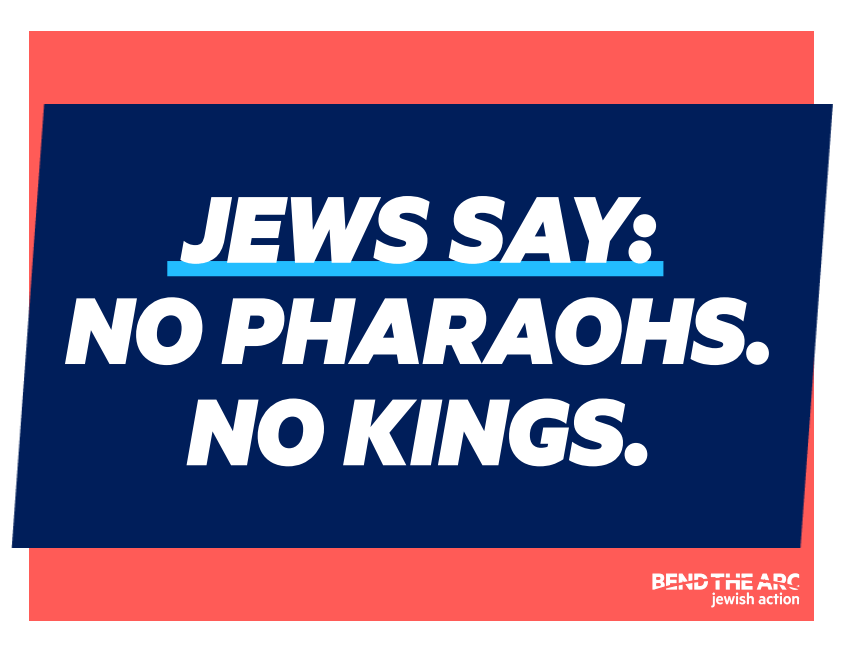 No Pharaohs, No Kings sign