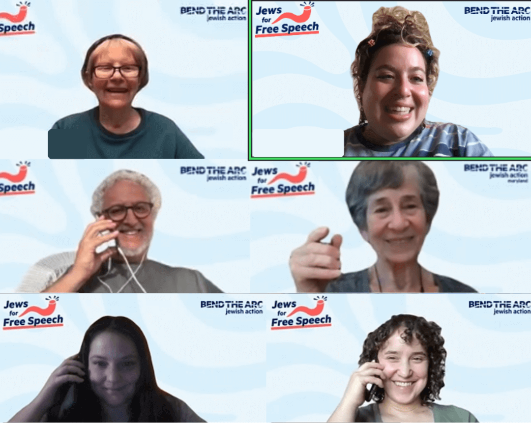 Bend the Arc leaders joining a Jews for Free Speech phonebank