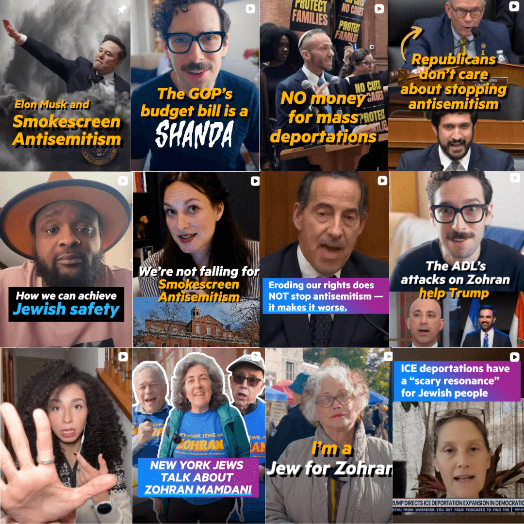 Snapshot of the videos Bend the Arc made this year