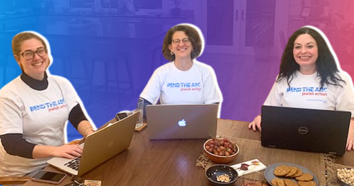 Bend the Arc members calling and texting