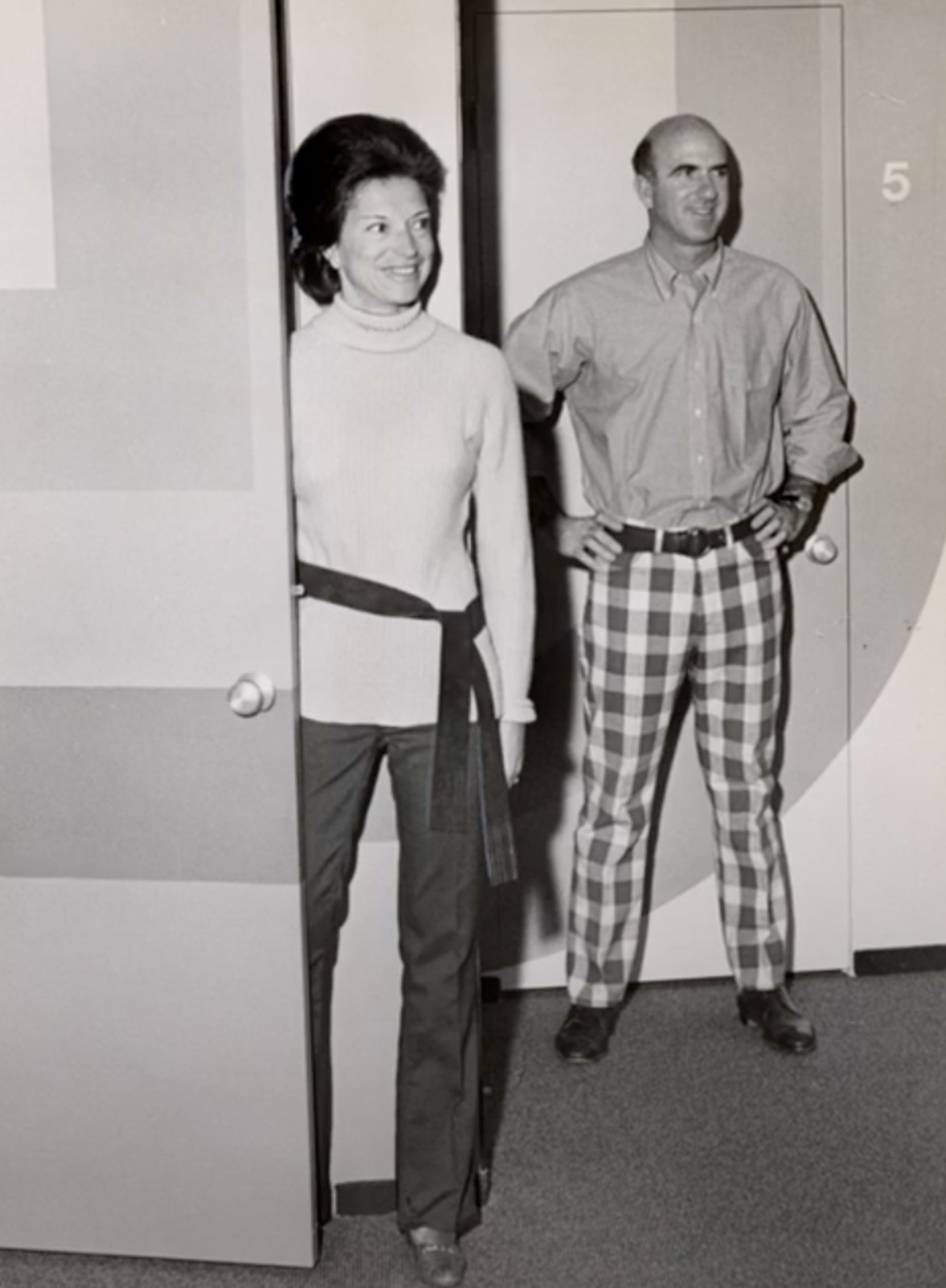 Doris and Don Fisher in early Gap Inc. store
