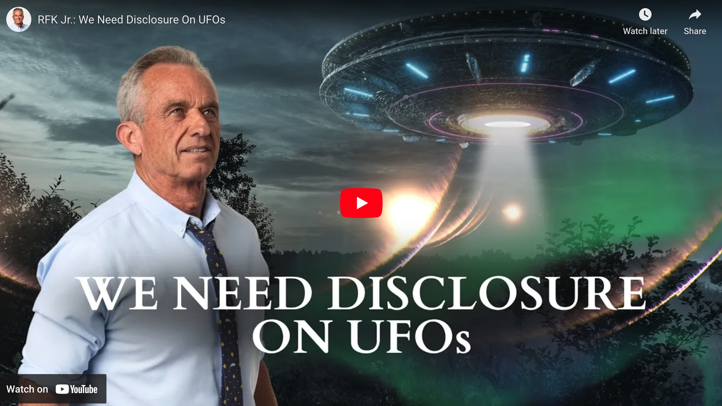 RFK Jr. We Need Disclosure On UFOs video
