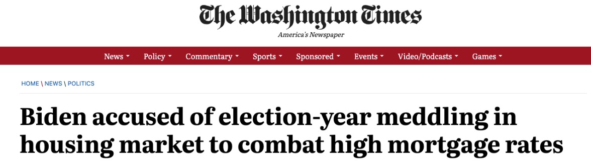 Washington Times Article