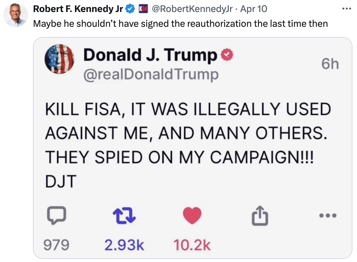 RFK Jr. on X