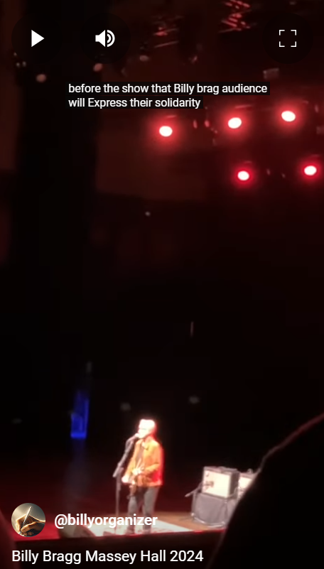 Billy Bragg Supports Unionization