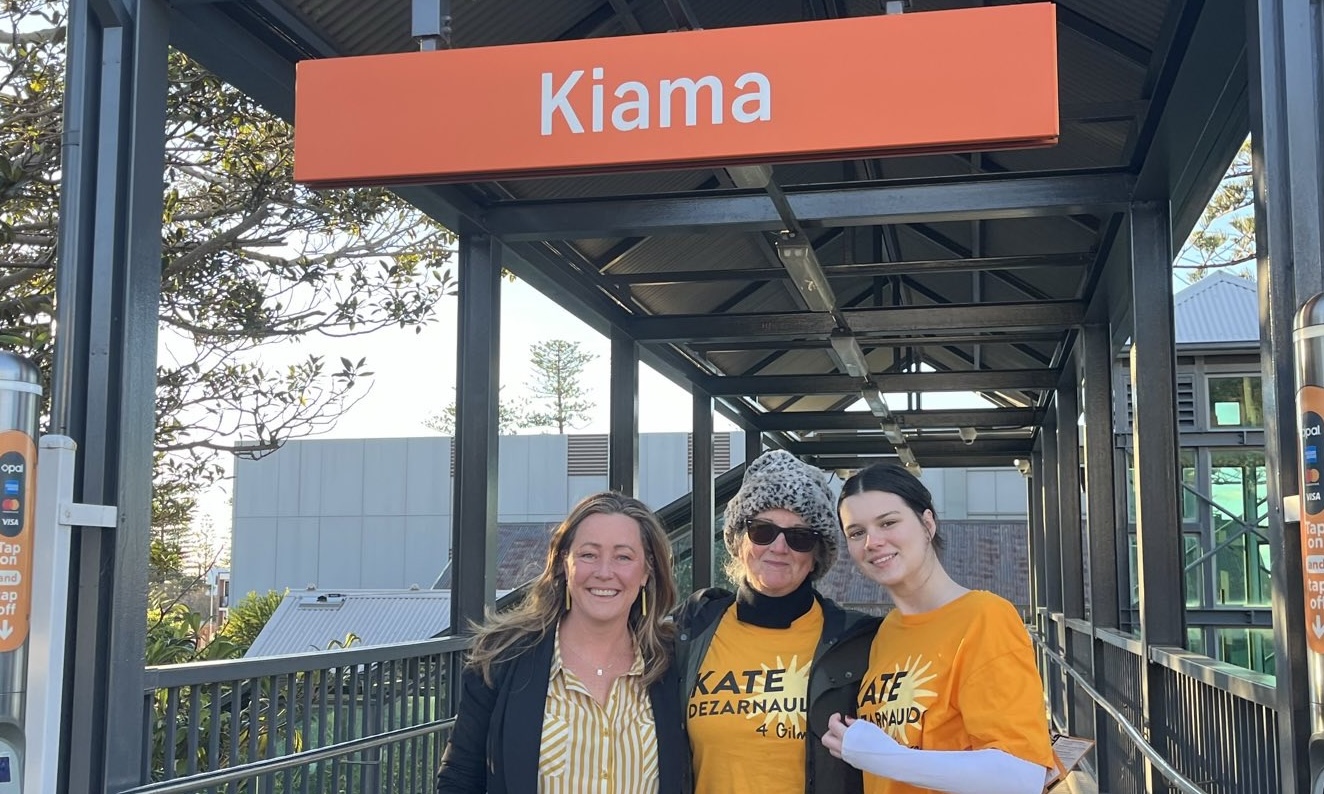 Standing at Kiama station