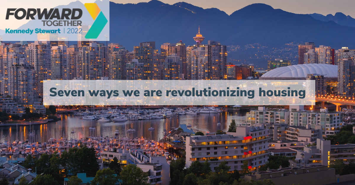Vancouver's housing revolution Forward Together Vancouver