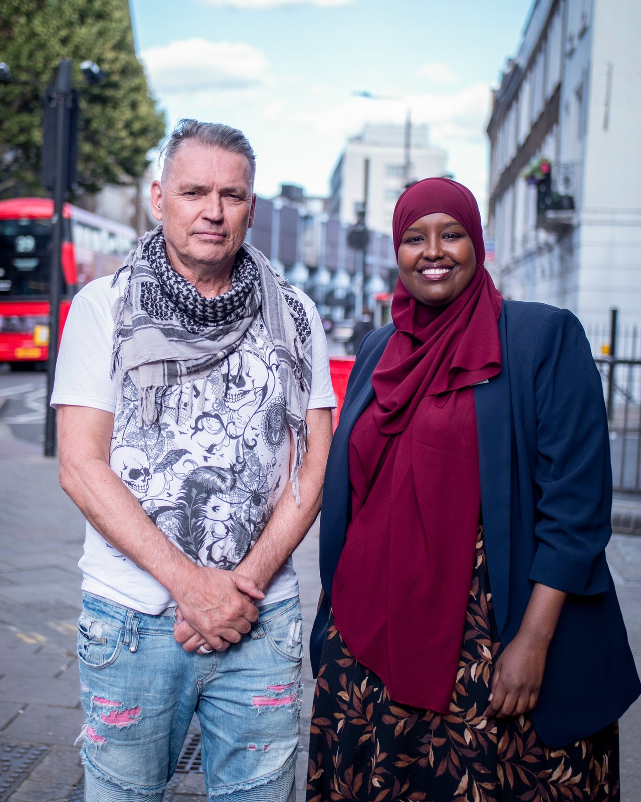 Dale Vince with Labour candidate Sagal Abdi-Wali in Camden.