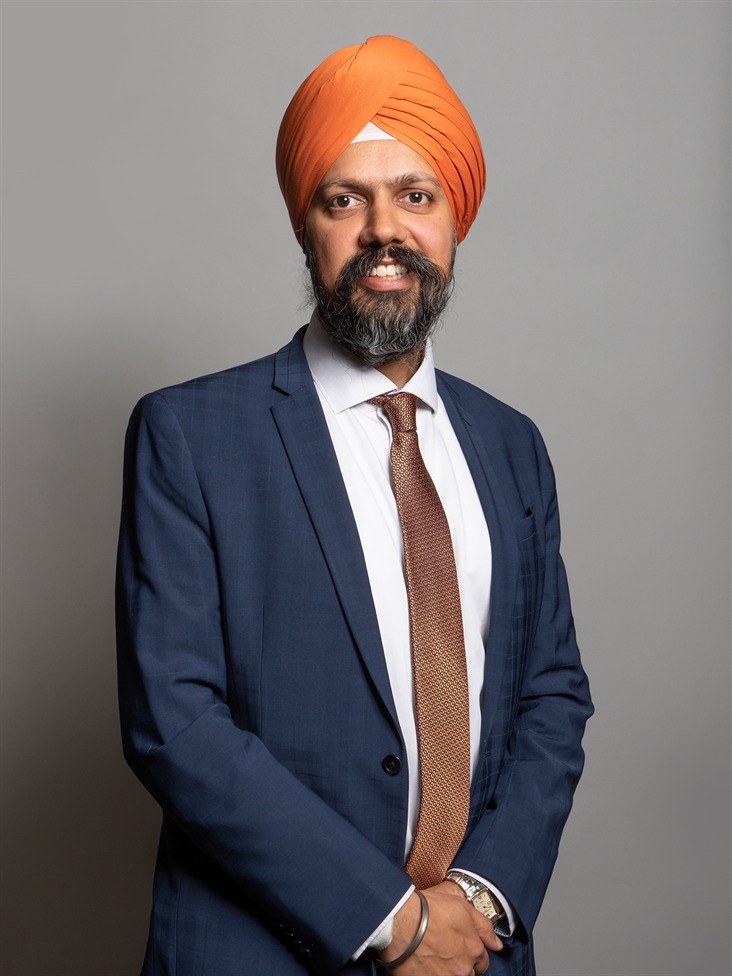 Defence Committee chair Tanmanjeet Singh Dhesi MP. Photo: UK Parliament (official portrait).