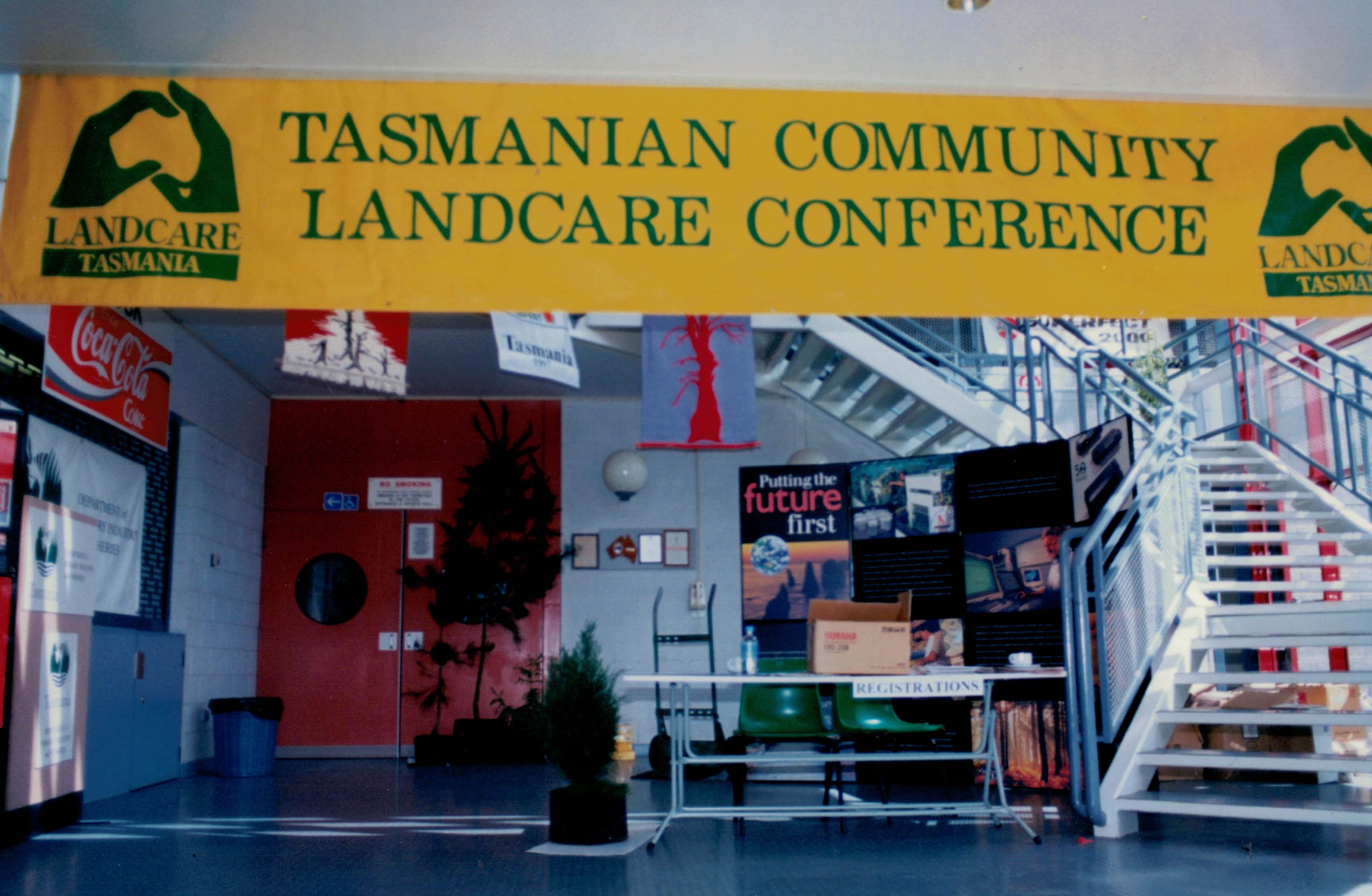 Image of the reception for the 1997 Tasmanian Community Landcare Conference, Deloraine