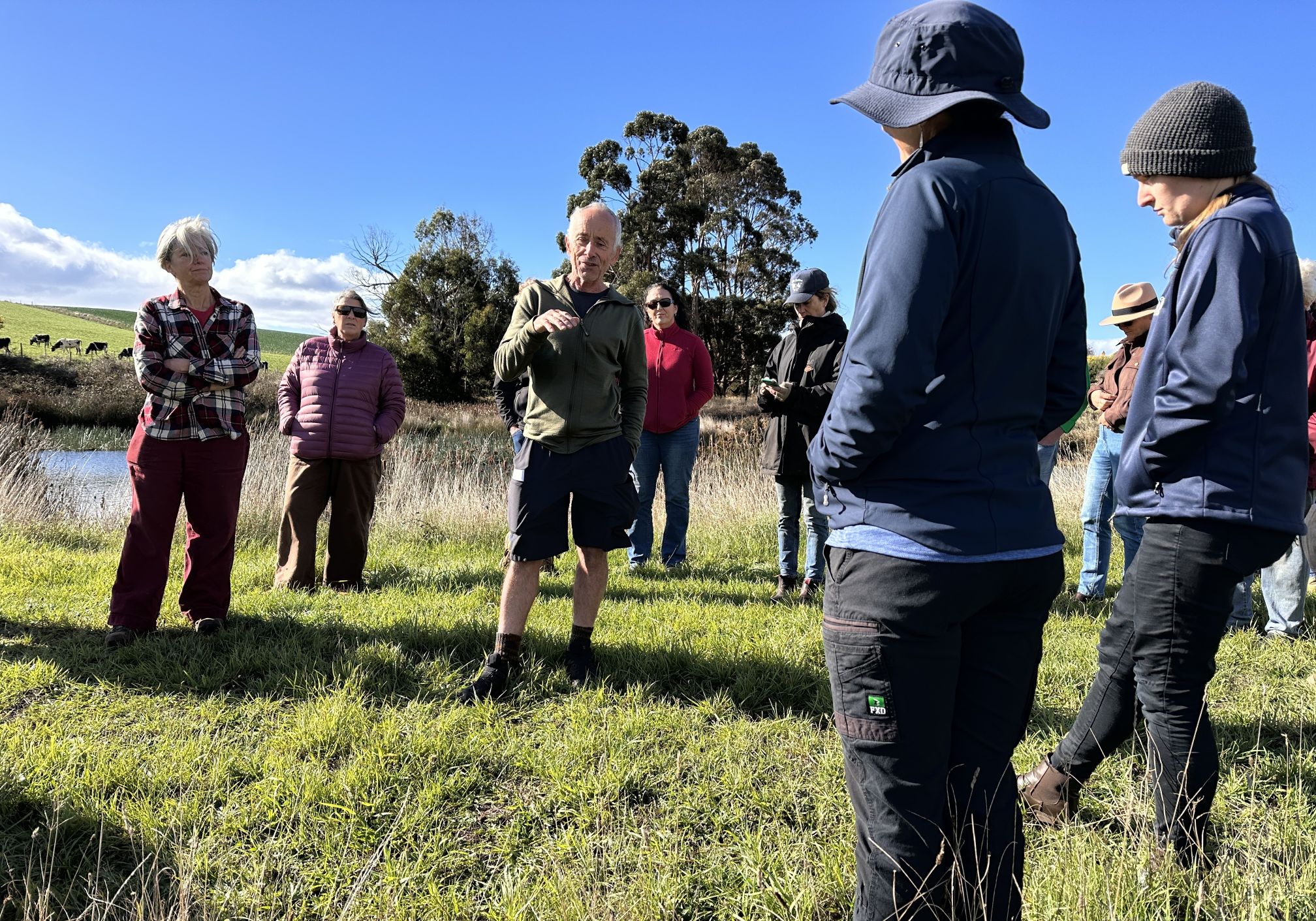 Farm dam enhancement in action in Blythe