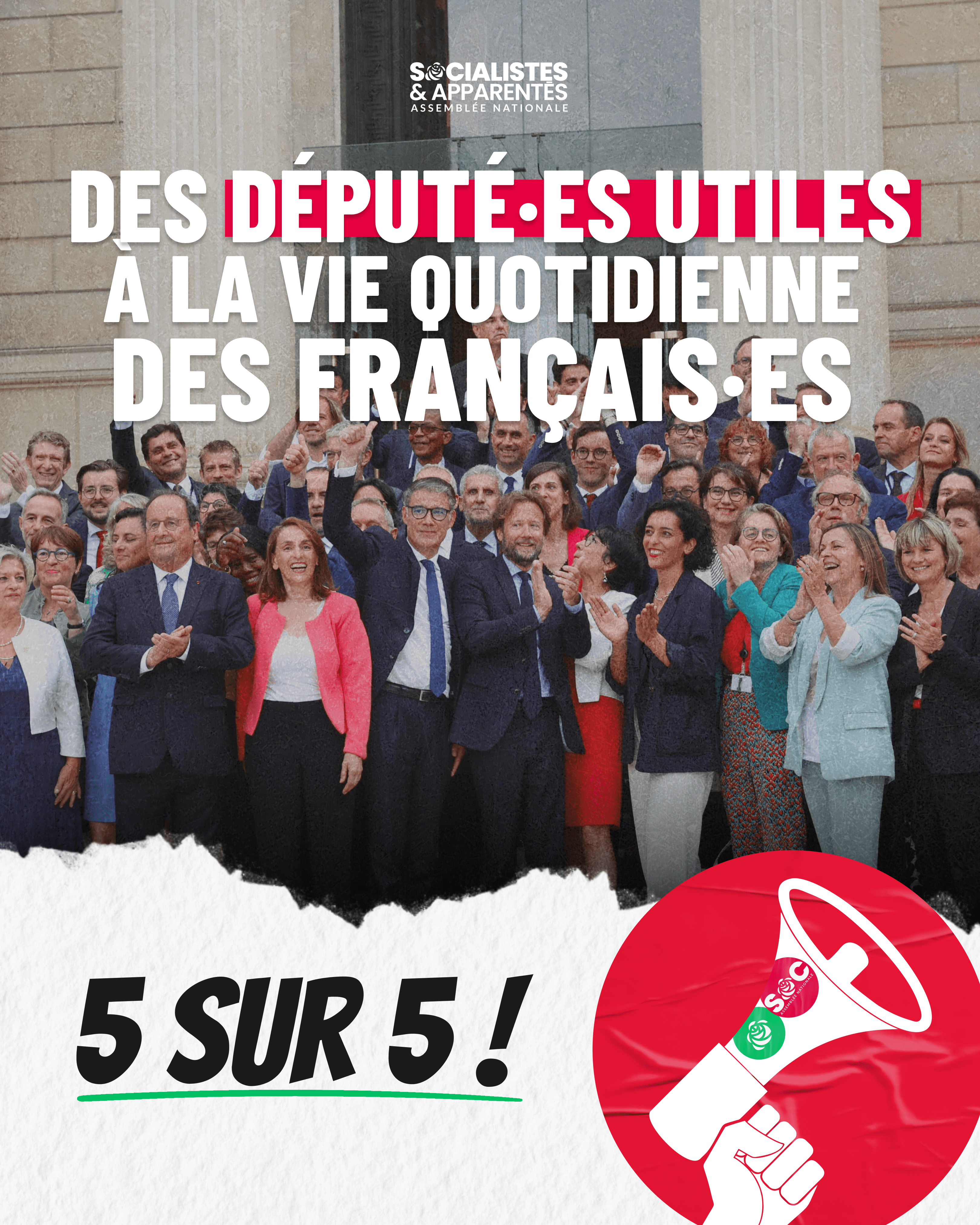 5 victoires sur 5 : DES DEPUTÉ·ES UTILES A LA  VIE QUOTIDIENNE DES FRANÇAIS·ES !