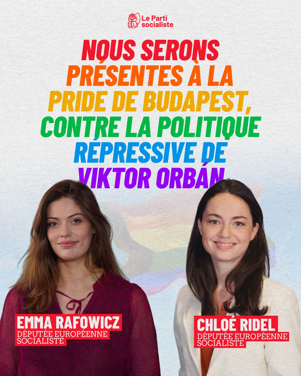 Emma Rafowicz et Chloé Ridel : "Nous serons  présentes à la pride de Budapest, contre la politique répressive de  Viktor Orbán"