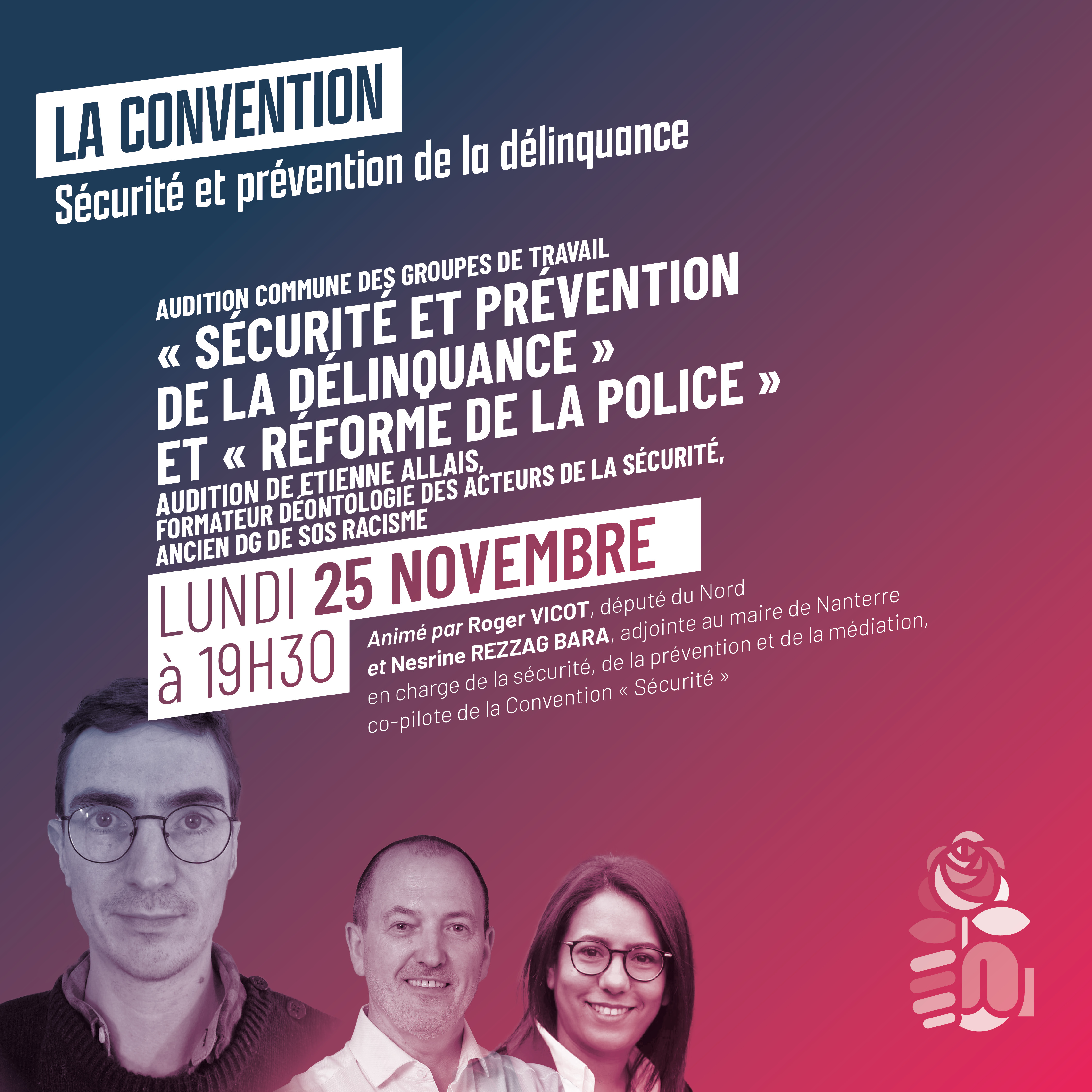 Audition commune des groupes de travail « Prévention de la délinquance » et « Réforme de la police » : Audition d'Etienne Allais