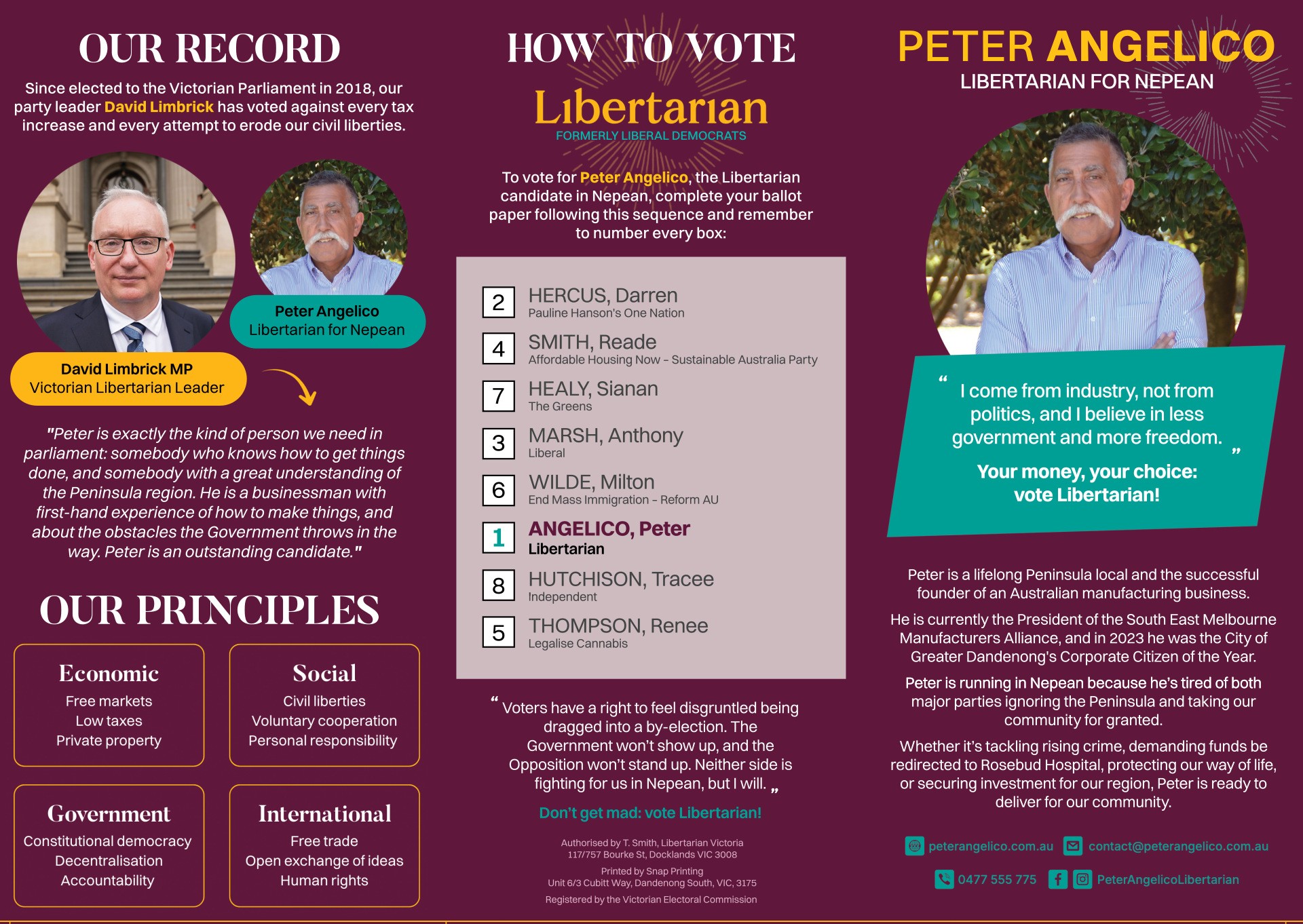 How to vote Libertarian in the Nepean By-Election