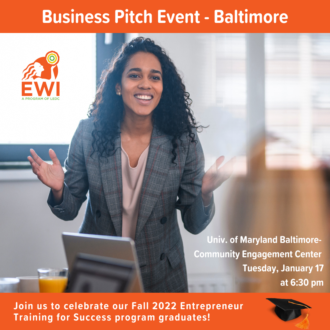 Business Pitch Event Baltimore, MD Latino Economic Development Center