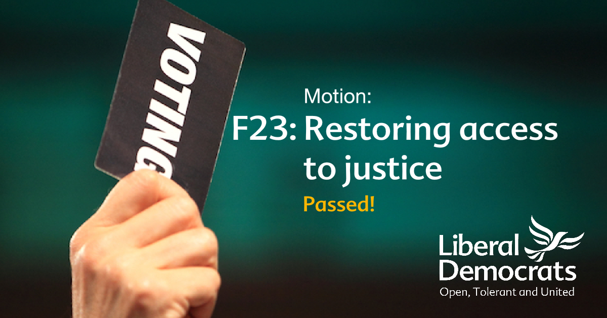 F23 Restoring Access to Justice