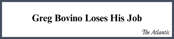 Greg Bovino Loses His Job