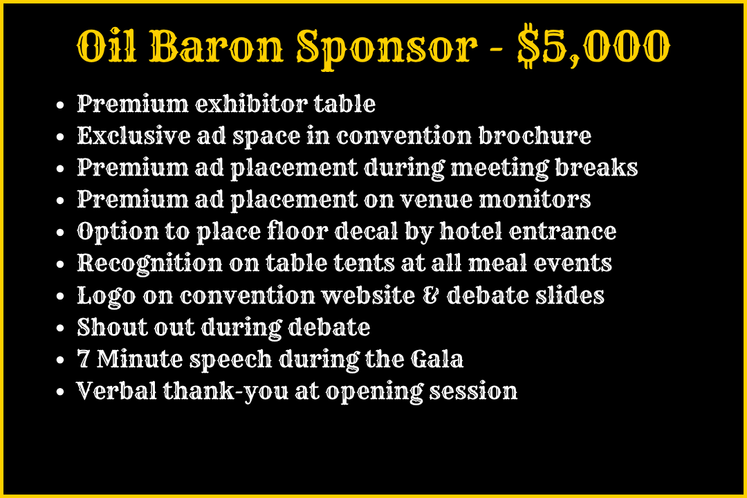 Oil Baron Sponsor