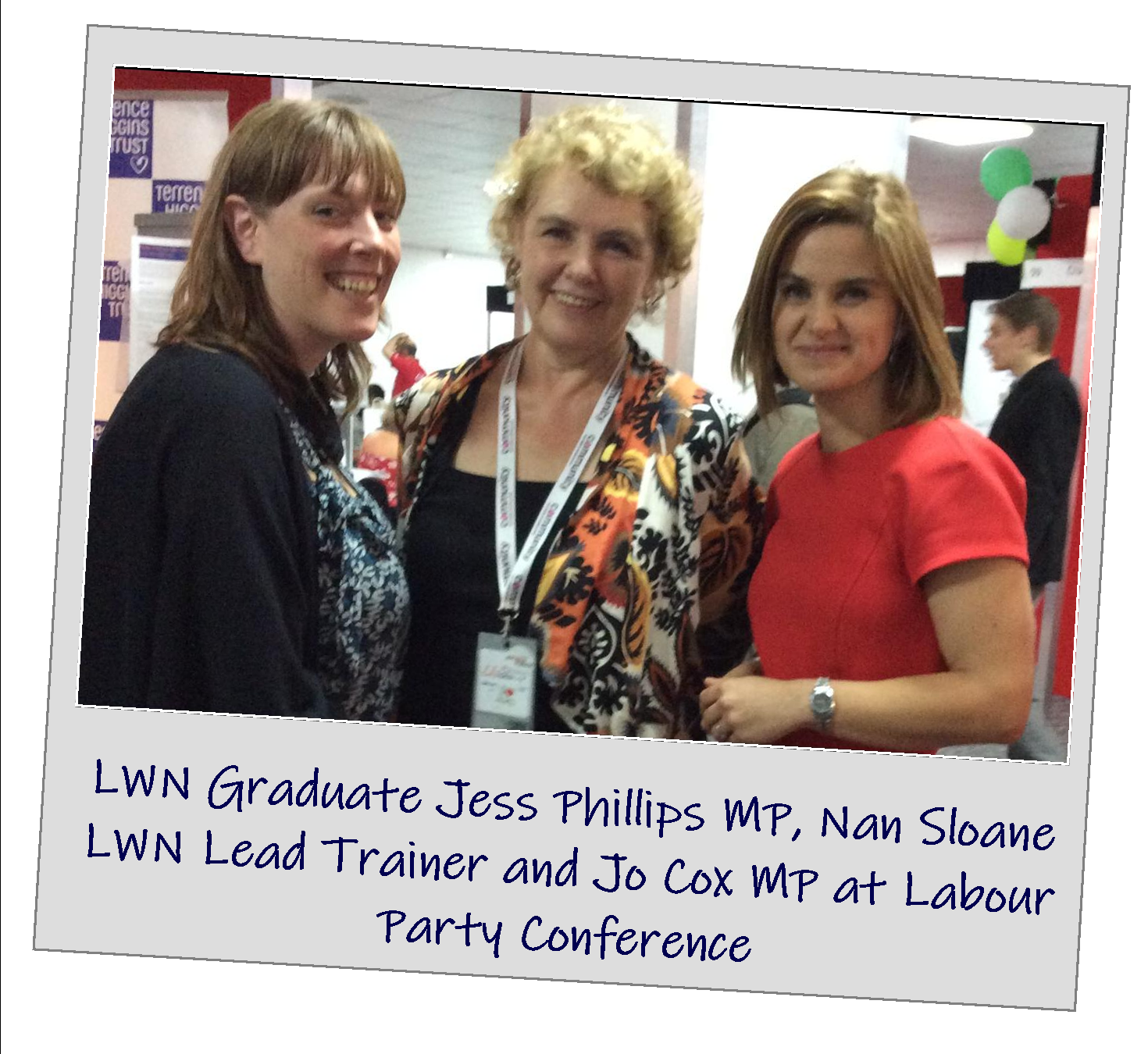 Jo, Jess and Nan at Conference