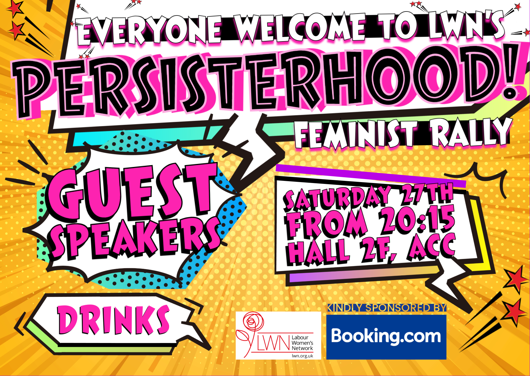 PERSISTERHOOD rally graphic