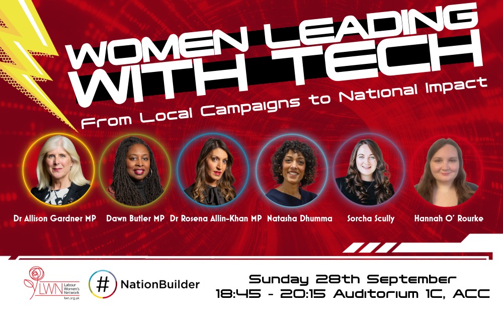 Women Leading with Tech graphic