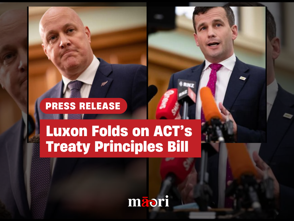 Luxon Folds on ACT’s Treaty Principles Bill preview image