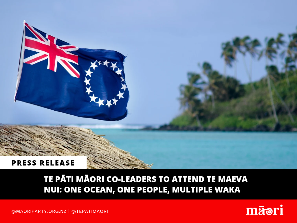 Te Pāti Māori Co-Leaders to Attend Te Maeva Nui: One Ocean, One People, Multiple Waka preview image