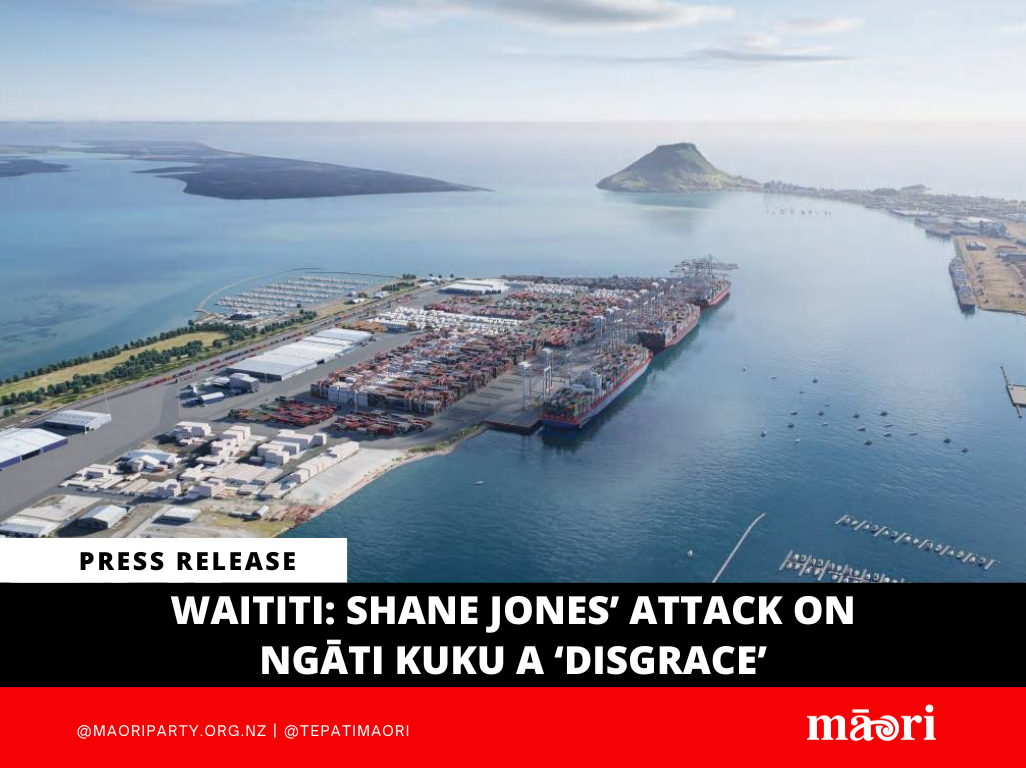 Waititi: Shane Jones’ Attack on Ngāti Kuku a ‘Disgrace’                                                preview image