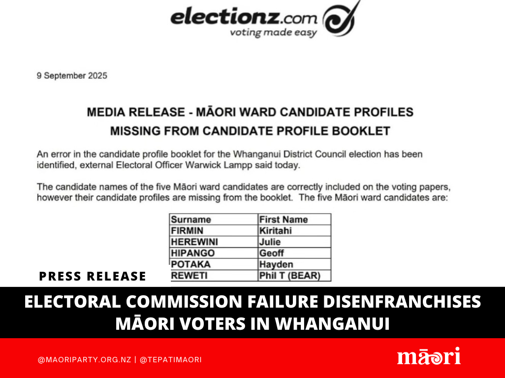 Electoral Commission Failure Disenfranchises Māori Voters in Whanganui preview image