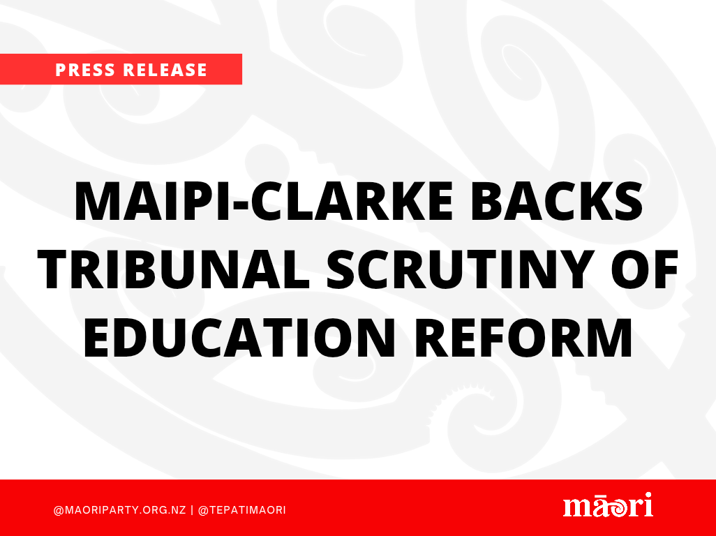 Maipi-Clarke Backs Tribunal Scrutiny of Education Reform preview image