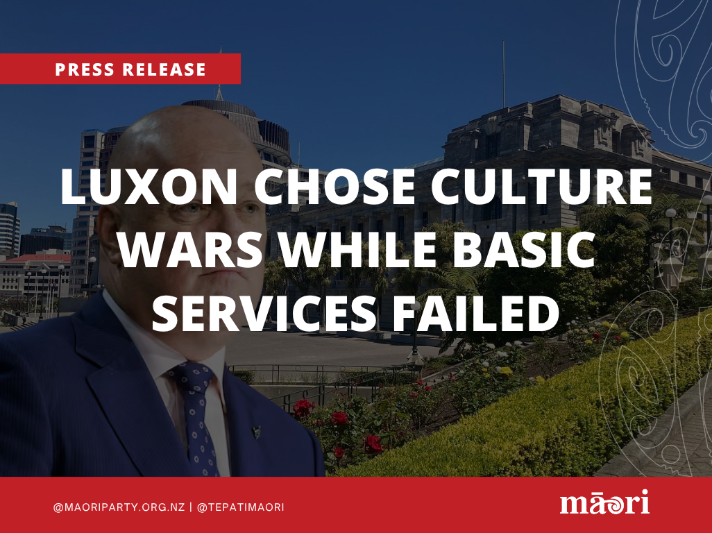 Luxon chose culture wars while basic services failed preview image