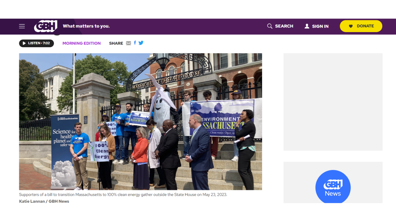 MCAN in the Media - Massachusetts Climate Action Network