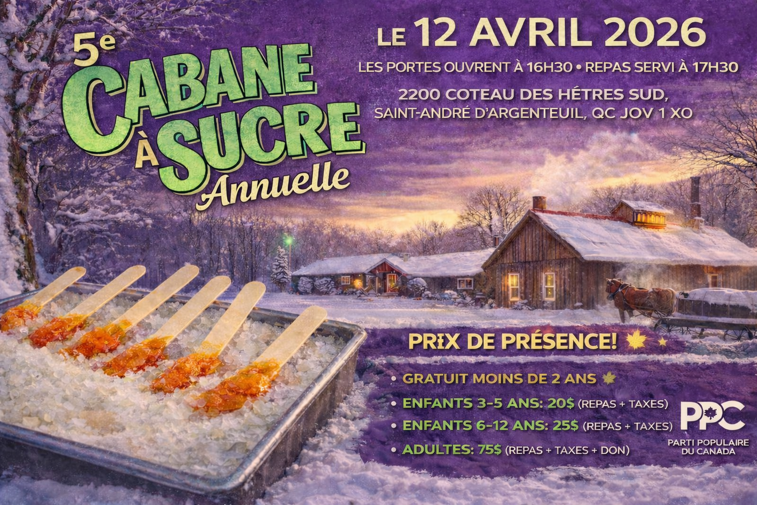 Cabane à sucre annuelle