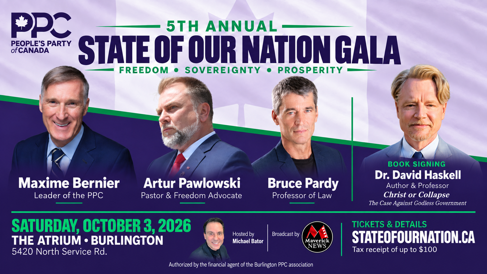 5th Annual State of Our Nation Gala - People's Party of Canada