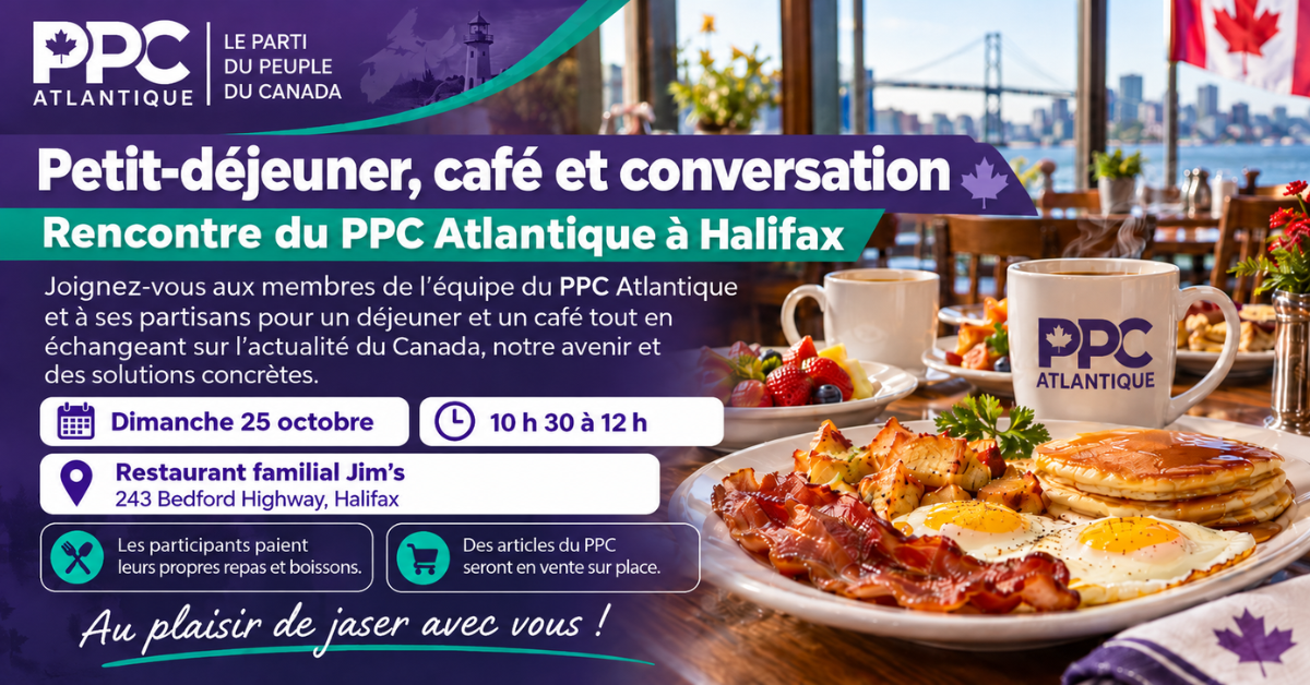 Petit-déjeuner, café et conversation à Halifax