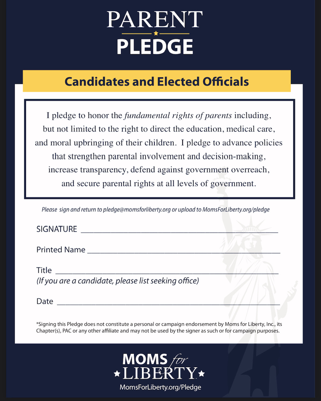 MOMS FOR LIBERTY JOINED BY CANDIDATES - Montgomery County Republican Party