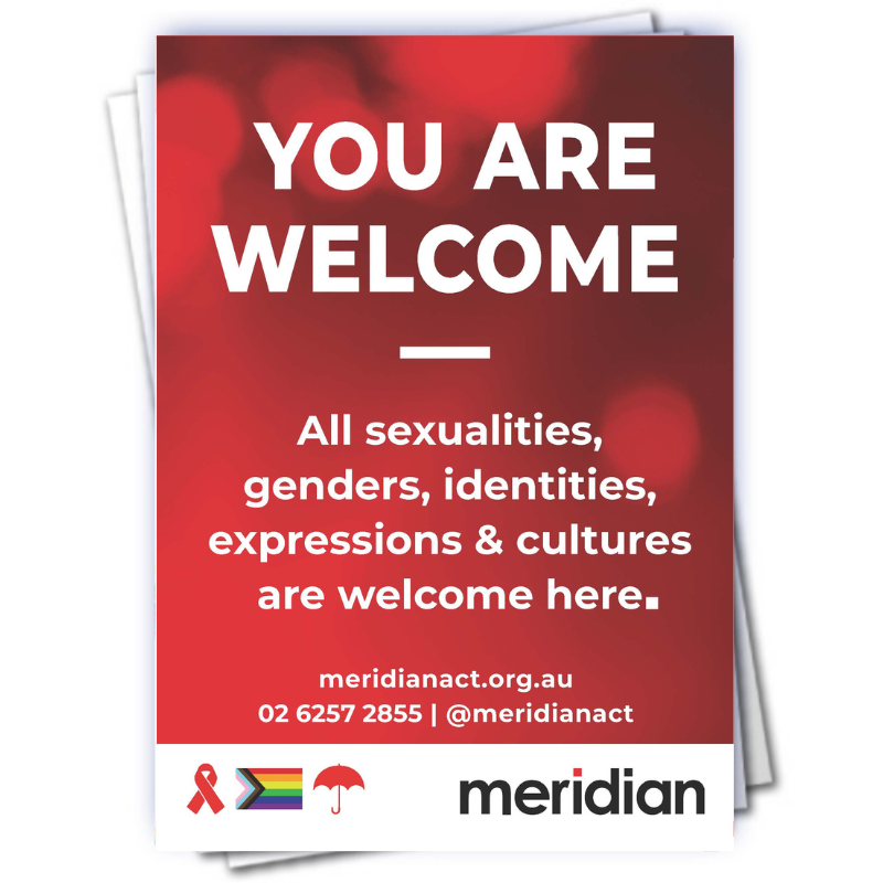 Image of the Meridian 'You are welcome' poster