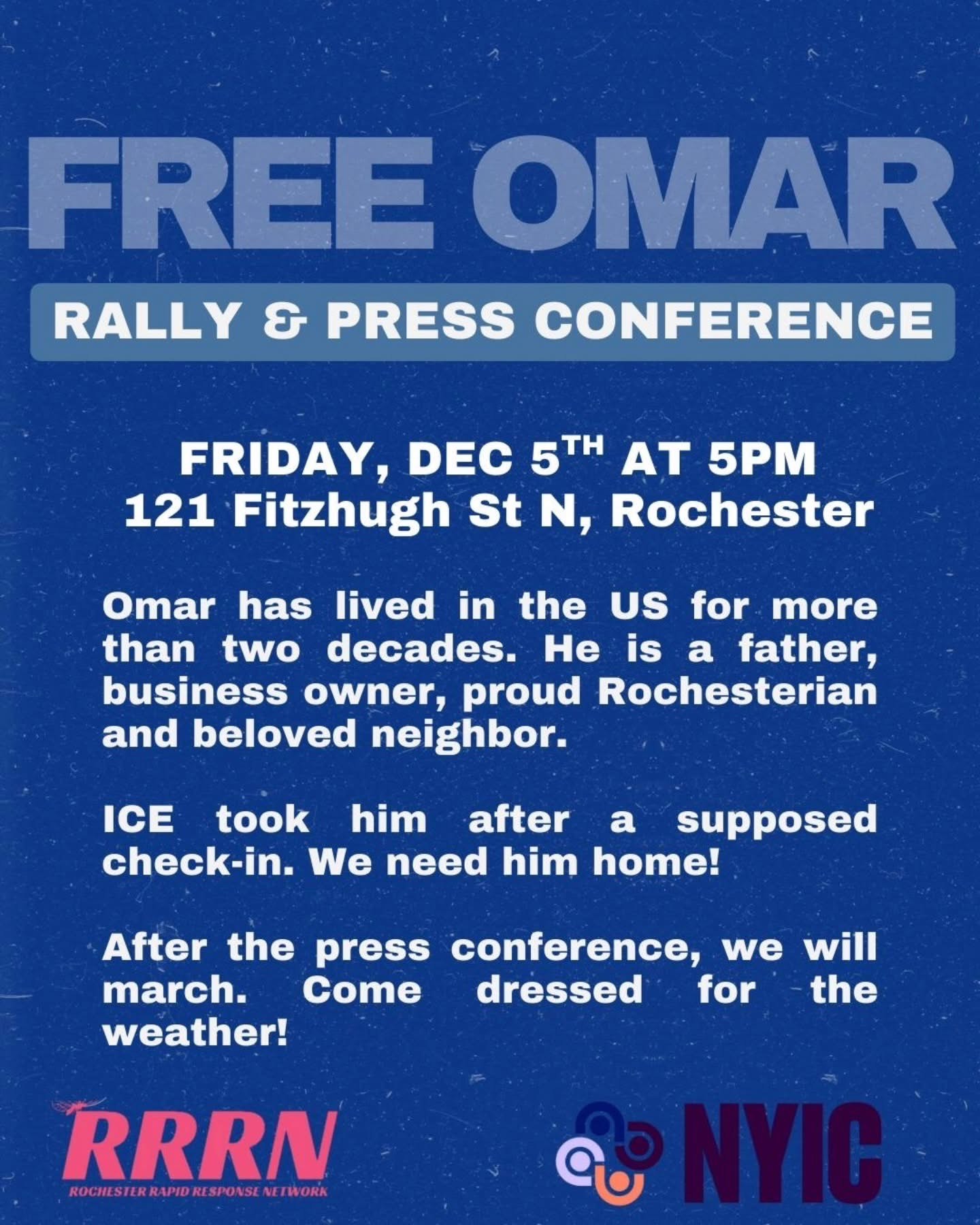 Omar flier 12/5/ 5 pm 121 Fitzhugh