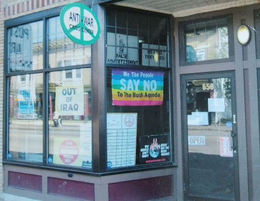 Anti-Ware Crisis Center storefront ca. 2006