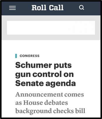 ALERT: Schumer Put H.R. 8 on the Senate Calendar!